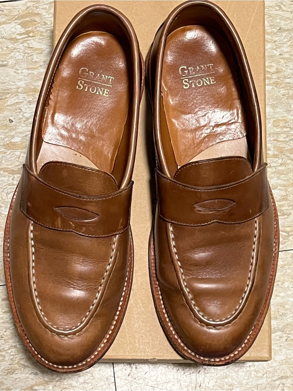Grant Stone Men’s loafers in Dune CXL or Natural color - Picture 8 of 10